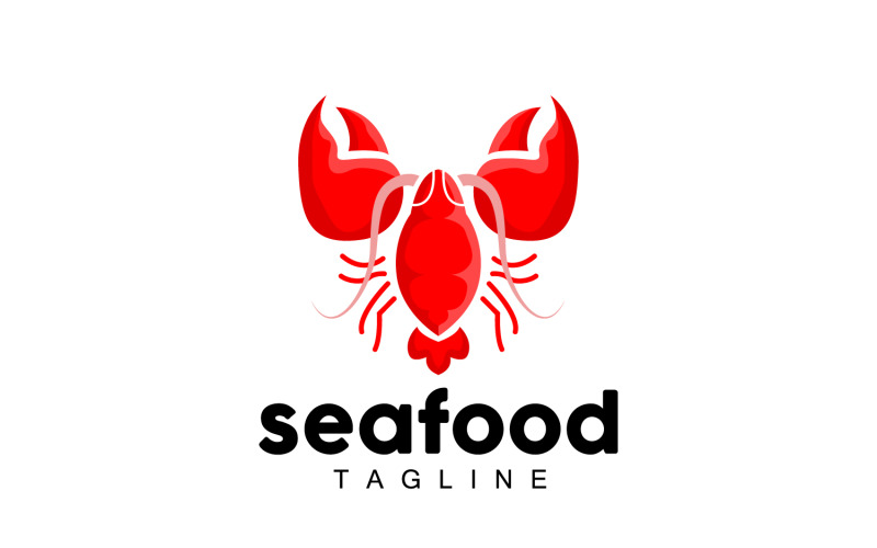 Sea animal lobster logo design vector V2 Logo Template