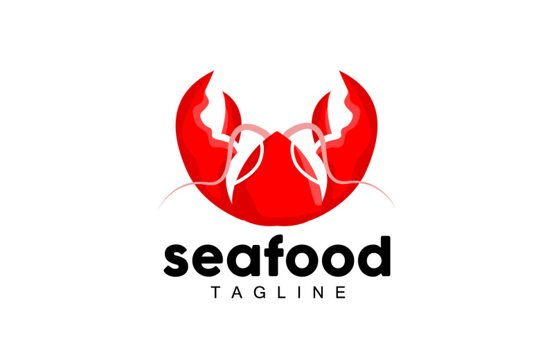 Sea animal lobster logo design vector V5 Logo Template