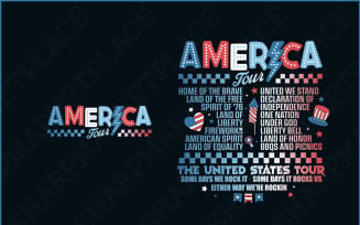 America Tour png, 4th of July Png, 1776 Independence Day Png, America Png, USA Png, American Flag