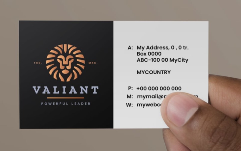 Head Lion Valiant Pro Logo Logo Template