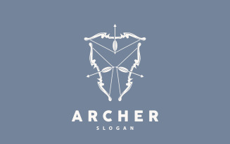 Archer Logo Arrow Vector Simple DesignV10
