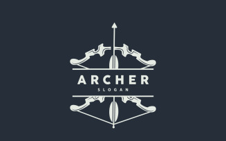 Archer Logo Arrow Vector Simple DesignV14