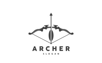 Archer Logo Arrow Vector Simple DesignV1