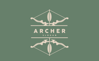 Archer Logo Arrow Vector Simple DesignV8