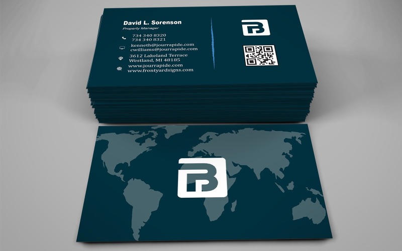 Elegant Minimalist Business Card Template Corporate Identity