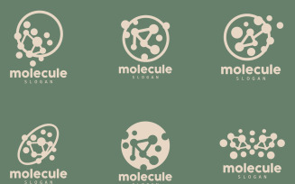 Neuron Logo Molecule Logo Design SET9