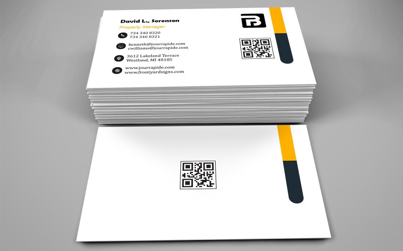 Premium Corporate Business Card Concept Corporate Identity