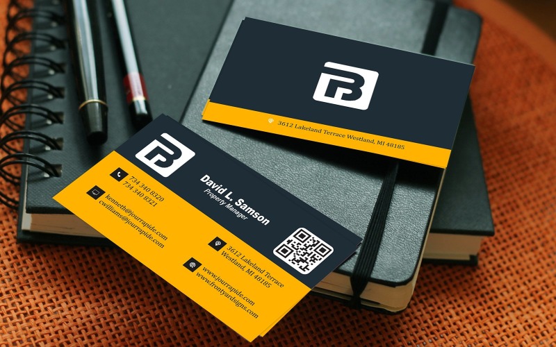 Premium Corporate Visiting Card Concept Corporate Identity
