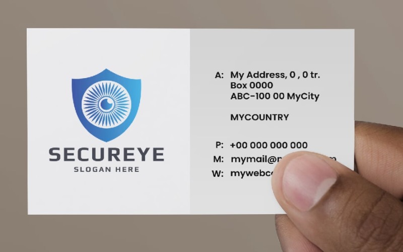 Secure Digital Eye Pro Logo Logo Template