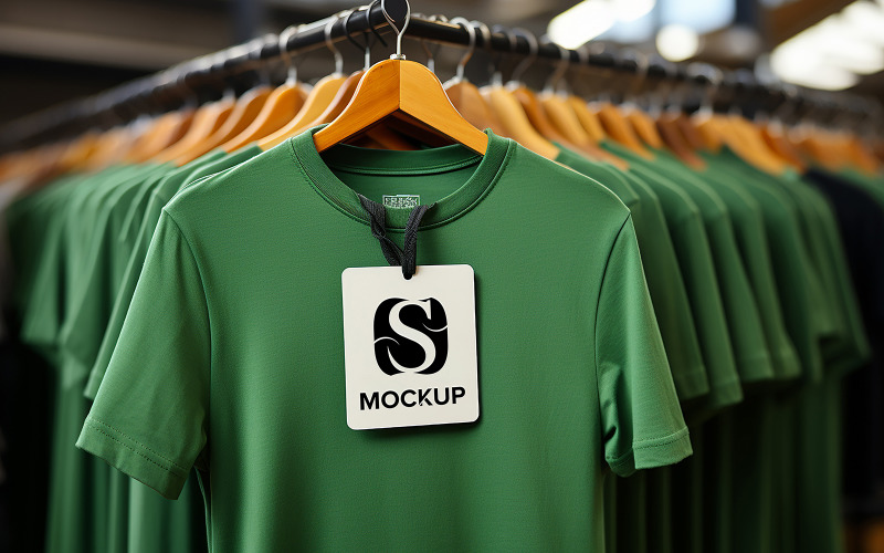Tshirt brand tag mockup psd v1 Product Mockup