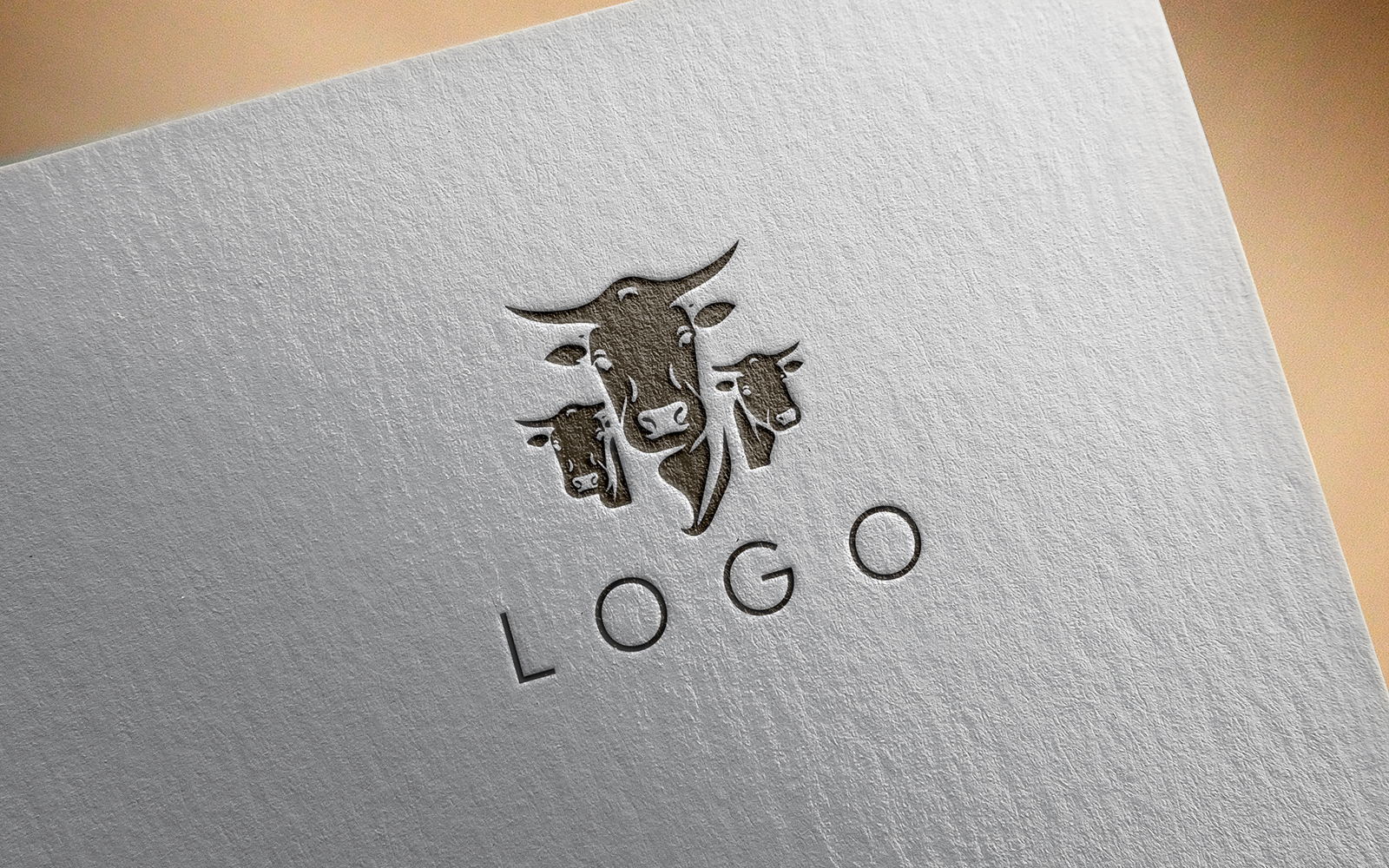 Elegant Cow Logo 5-0305-23