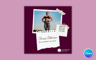 Clothing Fashion Social Media Template 08 - Editable in Canva