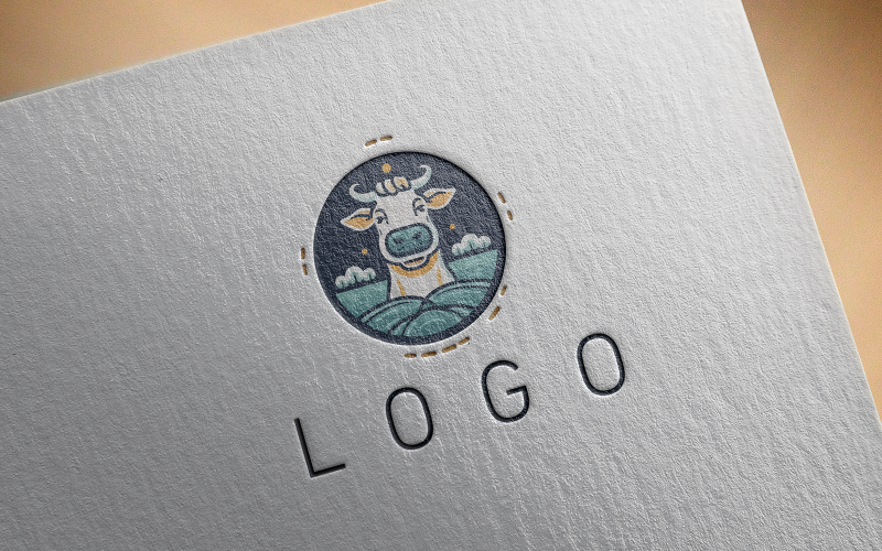 Elegant Cow Logo -0148-23 Logo Template
