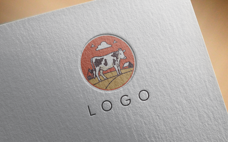 Elegant Cow Logo 6-0306-23 Logo Template