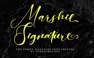 Marshie - Script Signature Font