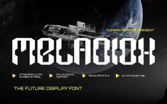 Meladiox - Future Display Font