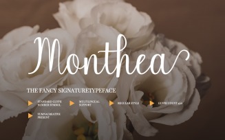 Monthea - Fancy SIgnature Font