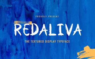 Redaliva - Textured Brush Font