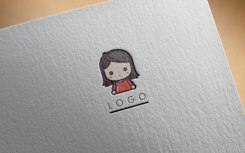 Elegant Cute girl logo-0374-23 Logo Template