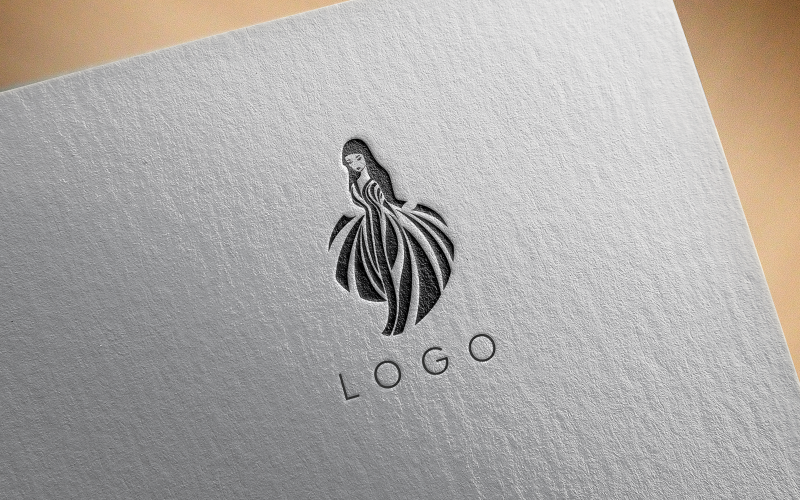 Elegant Cute girl logo9-0382-23 Logo Template