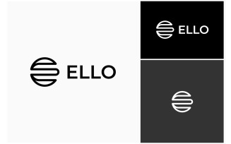 Letter E Circle Simple Logo