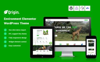 Qrigin - Environment Elementor WordPress Theme