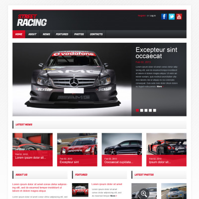 Car Racing Templates | TemplateMonster