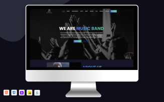 Rhythmic Musician | One Page Music and Bands Website Template