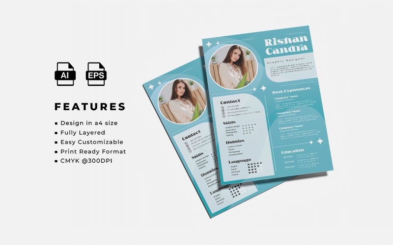 Resume and CV Template Style 23 Corporate Identity