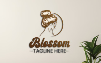 Blossom Beauty Logo Design Template for Elegant Brands