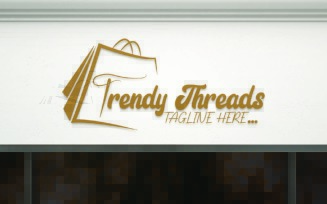 Trendy Threads: Fashionable Logo Template for Clothing Brands