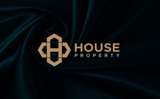 Letter H House Logo Design