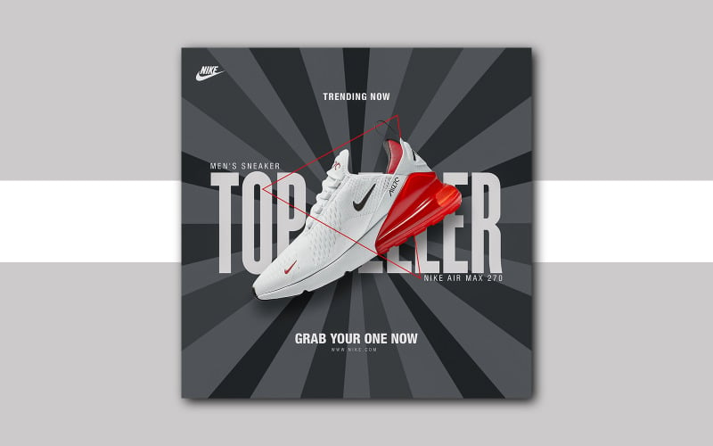 Sneaker Top Seller Flyer Design Social Media