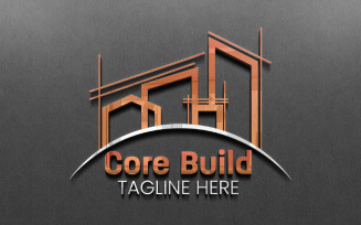 A Versatile Core Build Logo Template for Construction