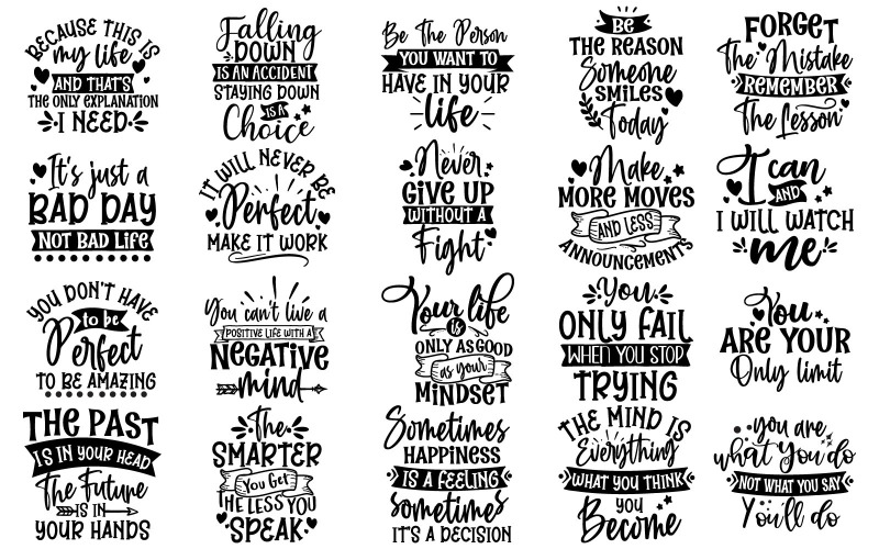 Inspirational Quotes SVG | Uplifting Digital Downloads for Crafts, Planners, and Wall Art T-shirt