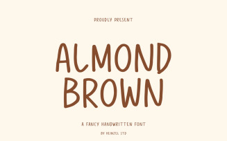 Almond Brown Handwritten Font