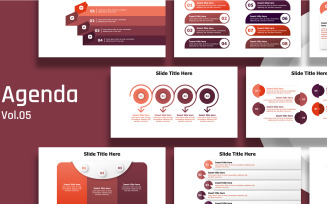 Business agenda slides infographic -ready to use