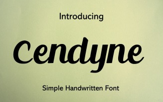 Cendyne Modern Handwritten Font
