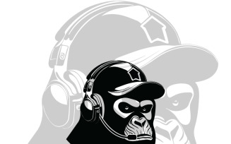 Gorilla logo with 2 concept