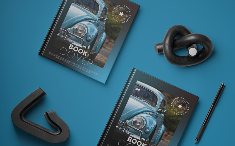 Book Cover Mockup PSD Template Vol 02 Product Mockup
