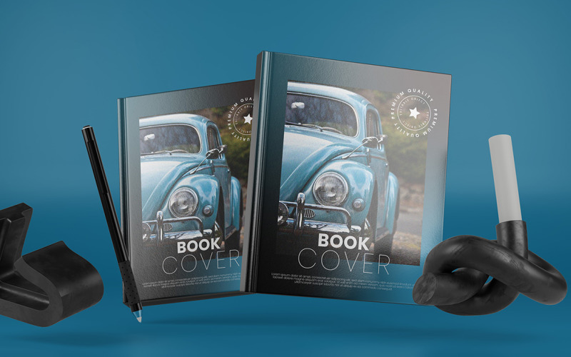 Book Cover Mockup PSD Template Vol 04 Product Mockup