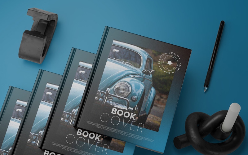 Book Cover Mockup PSD Template Vol 05 Product Mockup