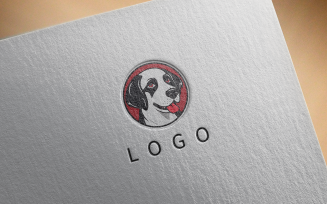 Elegant dog logo 10-0355-23