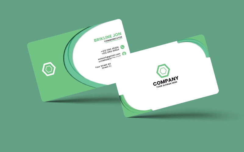 High-Quality and Customizable Business Card Templates Logo Template