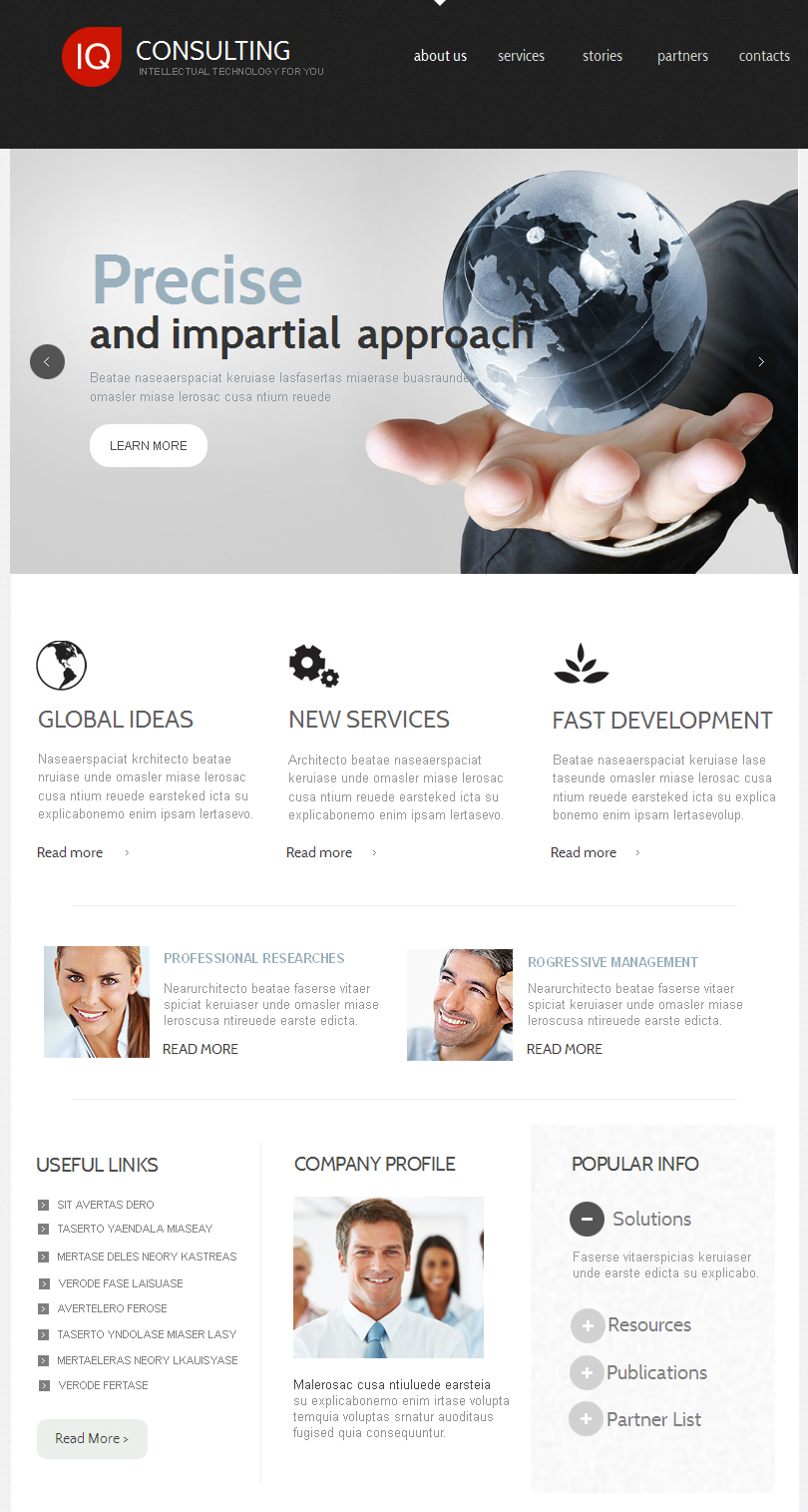 Consulting сайты. Influitive cms Templates. Template Consulting study Europe.