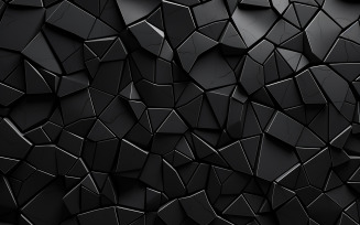 Abstract black tiles wall pattern_black tiles wall_dark tiles pattern, abstract black tiles