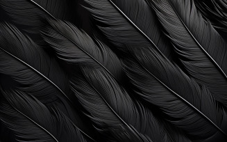 Dark premium feathers pattern_black feathers_black feathers art