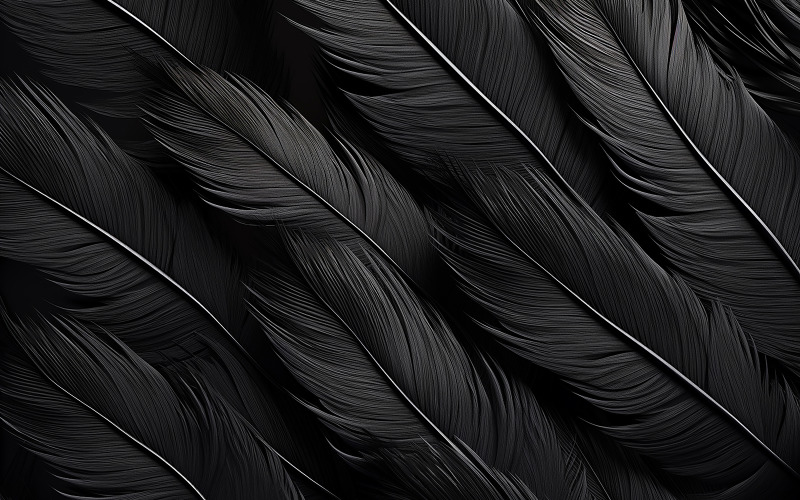 Dark premium feathers pattern_black feathers_black feathers art Background