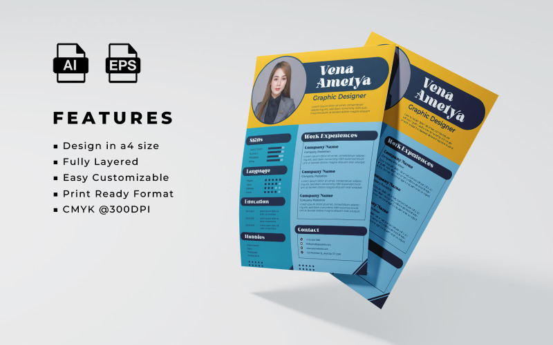 Resume and CV Template 112 Corporate Identity