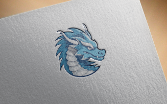Elegant Dragon Logo 9-0399-23
